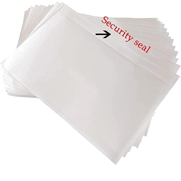 50pk - 7.5" x 5.5" Clear Plastic Adhesive Packing Mailing Shipping labe… - Picture 4 of 5
